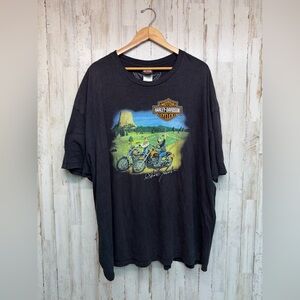 Harley Davidson Scott Jacobs Limited Edition Graphics T Shirt Black Size 4XL